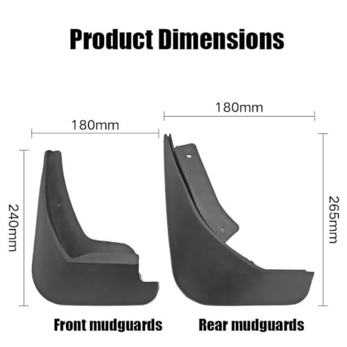 Garde-Boue pour Ford Fiesta Hatchback 2009-2016 Kit de Protection Auto