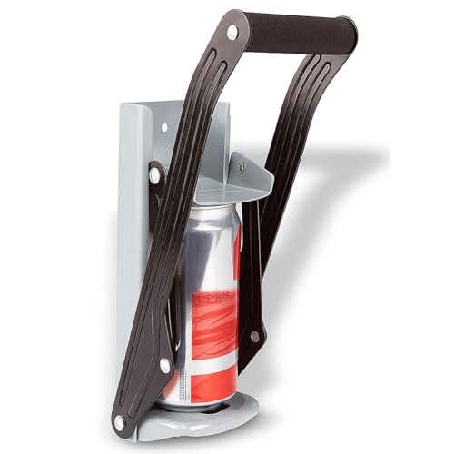 16oz Can Crusher | Crushes Cans Up To 500ml | Including Beer Cans | Wall fixing | Screws Included - Easy To Screw On | Soft Foam Comfortable Handle | Easy To Pull Down | Complete With Bottle Opener - Image 5