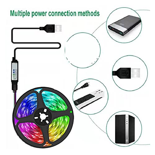 Tira de luces LED con cambio de color Bluetooth para una iluminación personalizada de 10M 5