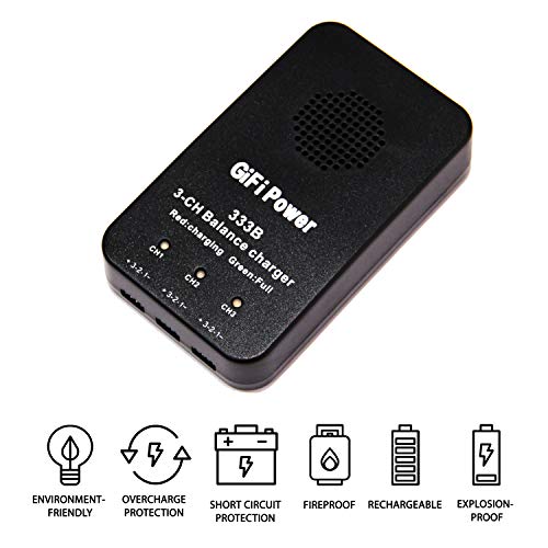 Maximalpower Replacement 3-In-1 Balance Charging Hub For Hubsan Zino H117S & Pro Rc Drone | Simultaneous Charge For Up To 3 Batteries With Charge Status Light & Battery Protection (Balance Charger) #TOP3