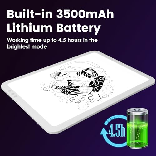 Tablette lumineuse LED A3 à intensité réglable contre la fatigue visuelle