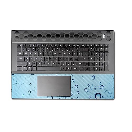 Image of MightySkins Carbon Fiber Skin Compatible with Alienware M18 R1 (2023) Full Wrap Kit - Rainy Day | Protective, Durable Textured Carbon Fiber Finish | Easy to Apply & Change Styles | Made in The USA