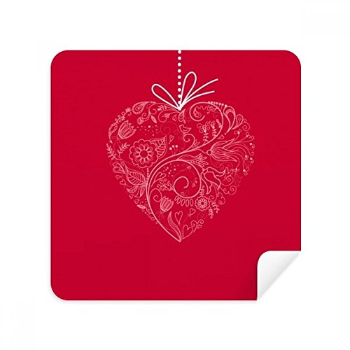 Chiffon de nettoyage Saint-Valentin en forme de coeur, cadeau utile pour lunettes et écrans