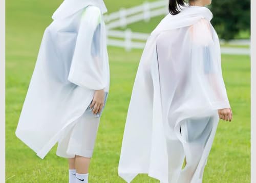 Image of Rain Poncho for Kids(2 Pack) Waterproof Reusable EVA Raincoat One Size Rain Jackets for Children,Boys and Girls