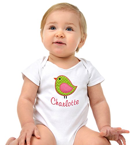 Funny Girl Designs Personalized Baby Girls Bodysuit