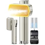 HAPAIS Travel Steamer Clothing 2-in-1,Dual Tanks Total 200ml,25-Min Continuous Steam, 1300W Clothes Steamer handheld with 4 Modes,with Storage Pouch for Travel/Home