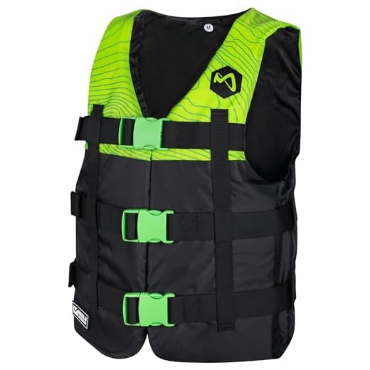 MESLE Schwimmweste H210, 2XS-4XL, Schwimmhilfe für Erwachsene & Kinder, Leichte 50N Auftriebsweste Herren & Damen, Prallschutzweste für Jetski, SUP, Wasserski, Kajak, Wakeboard, Farbe:grün, Größe:4XL
