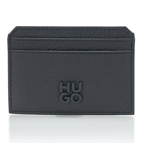 HUGO, Nesh Stacked Logo Card Case, Catfish Black, One Size