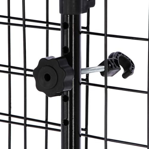 EUROCATCH Hundegitter Rückbank Auto 30 cm Hoch - Verstellbar 85-140 cm - Schutzgitter für Hund und Gepäck - Robustes Metall - Einfache Montage ohne Werkzeug