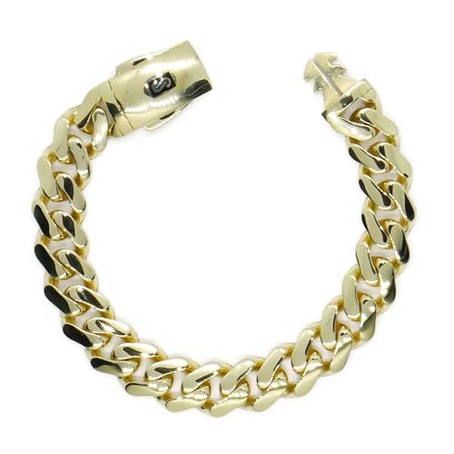 Never Say Never Bracelet Barbada XXL or 18 carats pour homme | 23,90 g d'élégance pure