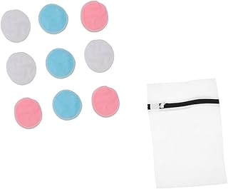 FOMIYES 10 Pçs Almofada De Limpeza Lavável Removedor De Maquiagem Almofadas De Limpeza Facial Esponjas Faciais Para Limpeza De Maquiagem Esponjas Redondas De Algodão Suporte Redondo