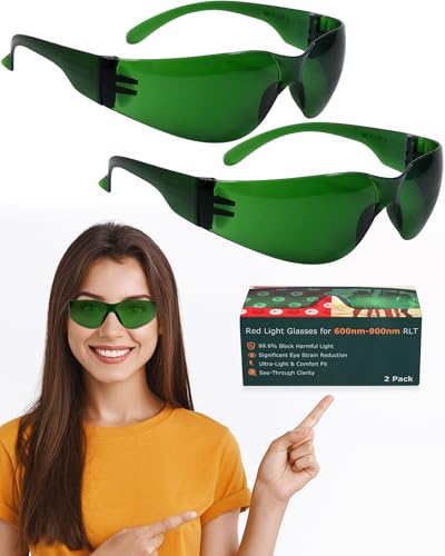 LIGHTMEUP Red Light Therapy Glasses (2 Pairs)