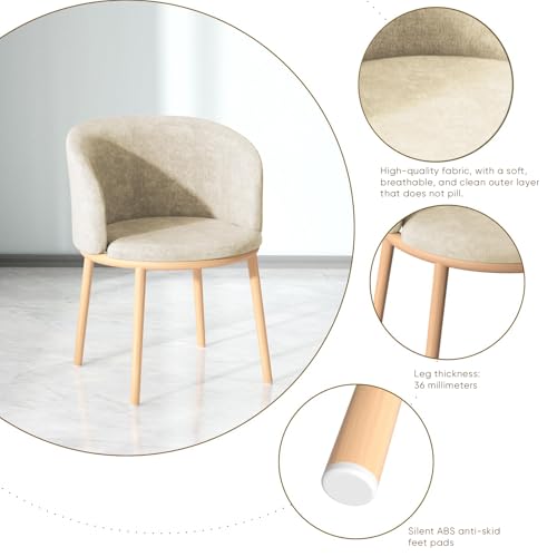 Dining Table Chairs Set, 24" Table & Fabric Chairs with Padded Seat For 2 by Bloomliving - Used condition - Image 9