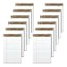 TOPS Second Nature 100% Recycled Legal Pad, 5 x 8 Inches, Perforated, White, Narrow Rule, 50 Sheets per Pad, 12 Pads per Pack (74830)