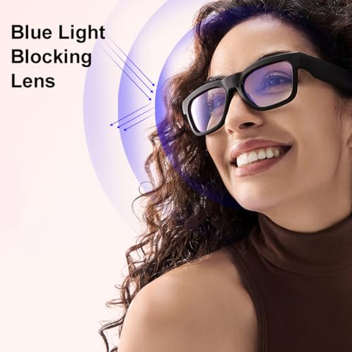 Image of OhO sunshine Smart Glasses,128G MP3 Bluetooth Sunglasses with Open Ear Speaker,AI Language Smart Glasses Translator Headset 166 Language Translation,Photochromic Lenses,