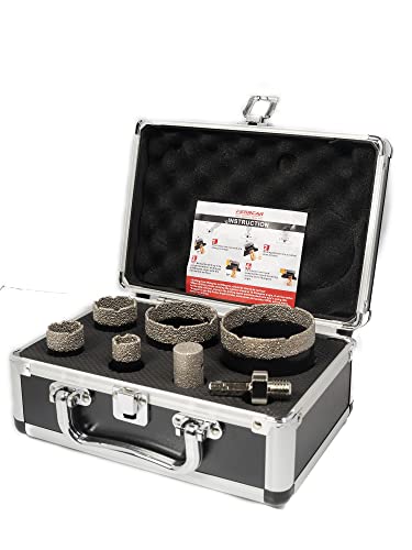 Juego de brocas de corona de diamante Ferrcan para perforar porce...