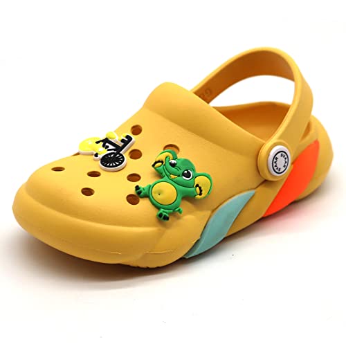 Image of SVAAR Slingback Clog Shoes for Boys & Girls || Indoor & Outdoor Sandals Clogs for Kids with 4 Cartoon Charm