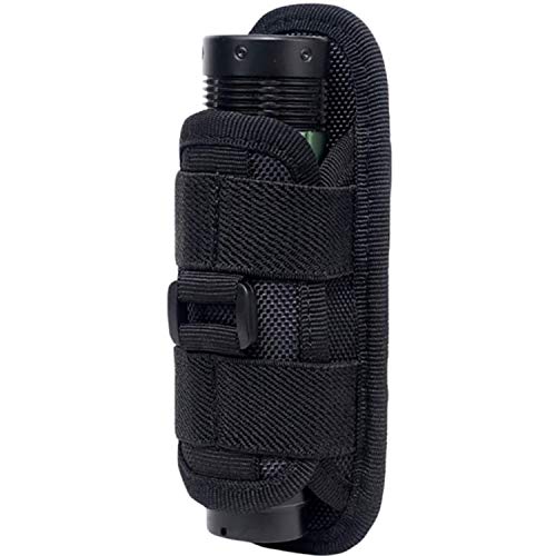 Leezo tactique 360 ​​degrés rotatif lampe de poche étui étui torche étui pour ceinture porte-torche portable chasse accessoires d'éclairage, étui de la torche 360 ​​degrés rotatif