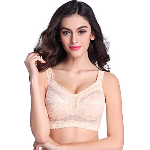 Buy Varsbaby Full Cup Wire Free Large Size Bra Minimizer Underwear Thin