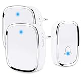 【36 Melodien 】- 36 verschiedene Klingeltöne von der klasisschen bis zu bekannten Melodien stehen Ihnen zur Auswahl. Die Sie leicht auswählen können, indem Sie die Musiktaste am Empfänger drücken.