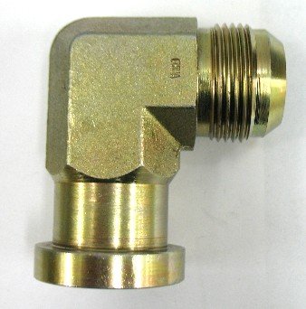 AF 690-16-12 - 1 Male JIC (1-5/16''-12 Threads) X 3/4 Code 62 Flange (1.625'' Diameter X .345'' Thick) 90 Elbow