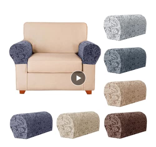 Sxning Stretch Armrest Covers Spandex Arm Covers For Chairs Couch Sofa Armchair Slipcovers For Recliner Sofa 2Pcs (Grey 2), 21.7×9.7×5.7Inch #TOP7