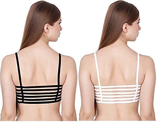 Image of Girls Cotton Lightly Padded, With Removable Pads Non-Wired Bralette Bra