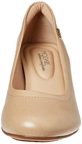 Tamanco Rasteiro Napa Sense, Modare, Feminino, Bege, 34