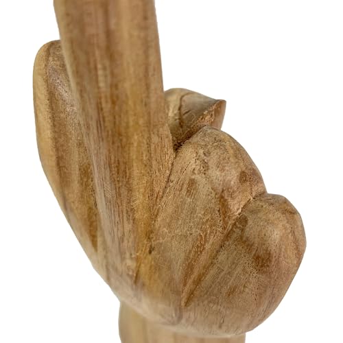 Estatua de Madera Tallada a Mano 7.75 Pulgadas Alta miniatura 3