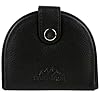 Oakridge Leather Mens Tray Coin Purse Pocket Size - Black #1