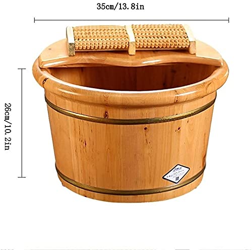 Spa de pies de madera para uso en casa con tapa sólida miniatura 4