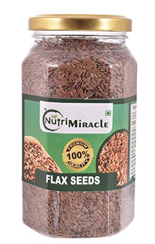 Image of NUTRI MIRACLE Flaxseeds-350gm /Edible Seeds Super Food /Immunity Booster /Help In Weight Loss