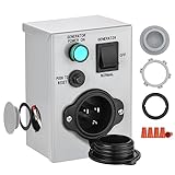 Kohree Generator Transfer Switch 15 Amp 125V Power Inlet Box, NEMA 5-15P Inlet Circuit Breaker, Predrilled Manual Transfer Switcher for Indoor Outdoor Use, ETL Listed