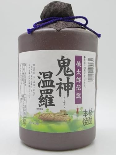 宮下酒造 桃太郎伝説 鬼神温羅 陶器ボトル 米焼酎 25度 720ml