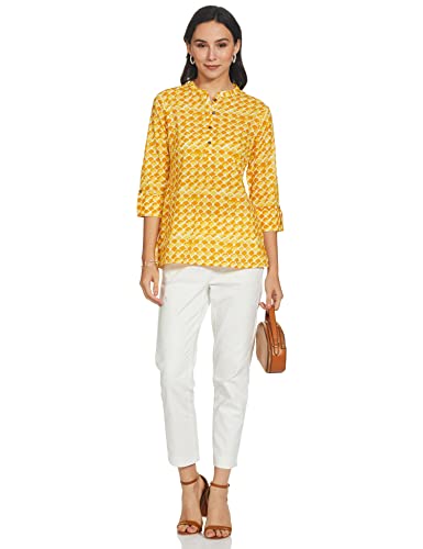 Image of Amazon Brand - Myx Women Cotton Short Kurti