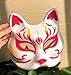 ALVOGIMOR Therian Masks White Paper Cat Masks for DIY Paint,Masquerade, Halloween, Kids Cosplay & Costume Parties (4)