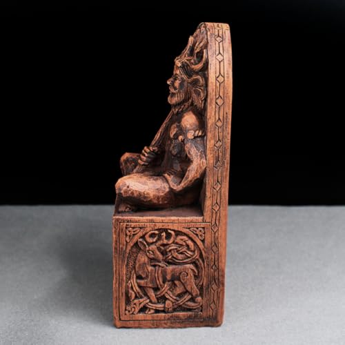 Estatua Cernunnos Dios Cornudo Wicca 8 Pulgadas miniatura 3
