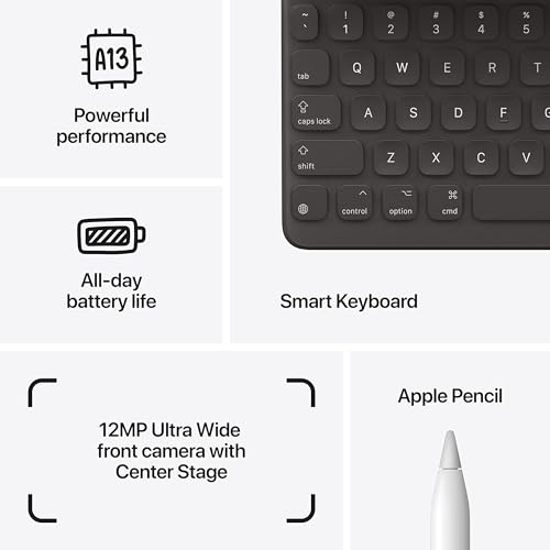 Image of Apple iPad (9th Generation, 10.2-inch, 2021), 64GB, Wi-Fi, Silver (Renewed)