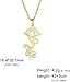 UNIFT Lotus Flower Om Necklace for Women Stainless Steel Chic Aum Om Ohm Lotus Flower Pendant Necklace Hindu Meditation Jewelry Gift (gold 1)