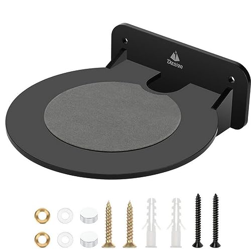 Coyktonty Speaker Stand Holder for Homepod 2/Homepod Wall Mounted Transparent Show Stand Acrylic Display Shelf Support Cradle Bracket (Black)