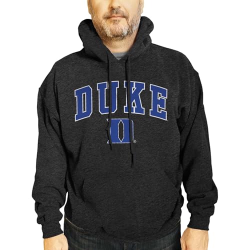 Duke Blue Devils Arch & Logo Gameday Hoodie - Black Heather Medium