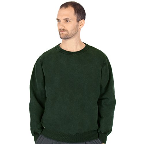 CottonMill Men's 100% Cotton Crew Sweatshirt - Heavyweight Cotton2