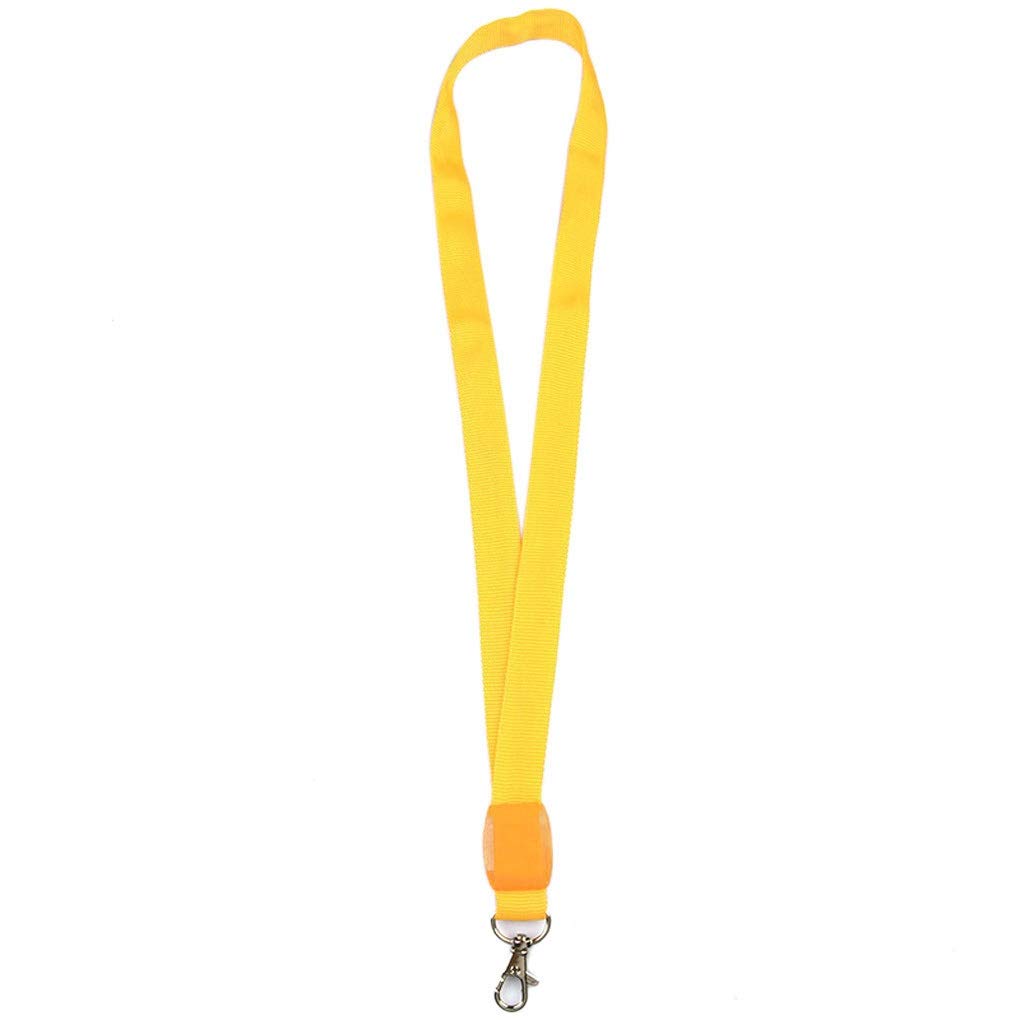 Hot Style LED Light Up Neck Strap Band Lanyard ID Badge Hanging Lace Rope (Color : 2)