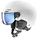 uvex 子供用 スキースノーボードバイザーヘルメット 眼鏡対応 ダイヤル式サイズ調整 rocket jr visor / 54-58 cm
