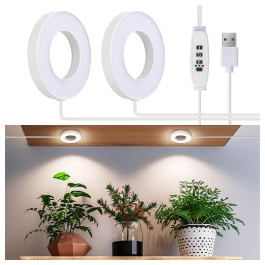 YASBED Led Pflanzenlampe 3500K & rot & blau Wachsen Licht mit Vollspektrum und Timer pflanzenlampe Bar 10 Dimmbare Ebenen für Zimmerpflanzen Tent Seedling Hydroponics - 2er Pack 8 Decken Pflanzenlampe LED Grow Light Led Grow Lampe, 96 LEDs Vollspektrum Pflanzenlicht für Zimmerpflanzen, mit 3/9/12H Auto-Timer, 3 Farben, 10 Dimmen, Pflanzenleuchten für kleine Pflanzen, 2 Kopf