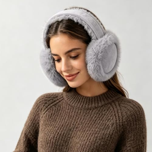 Piuwrlz Women's Plush Winter Ear Muffs Adjustable Headband - image 5