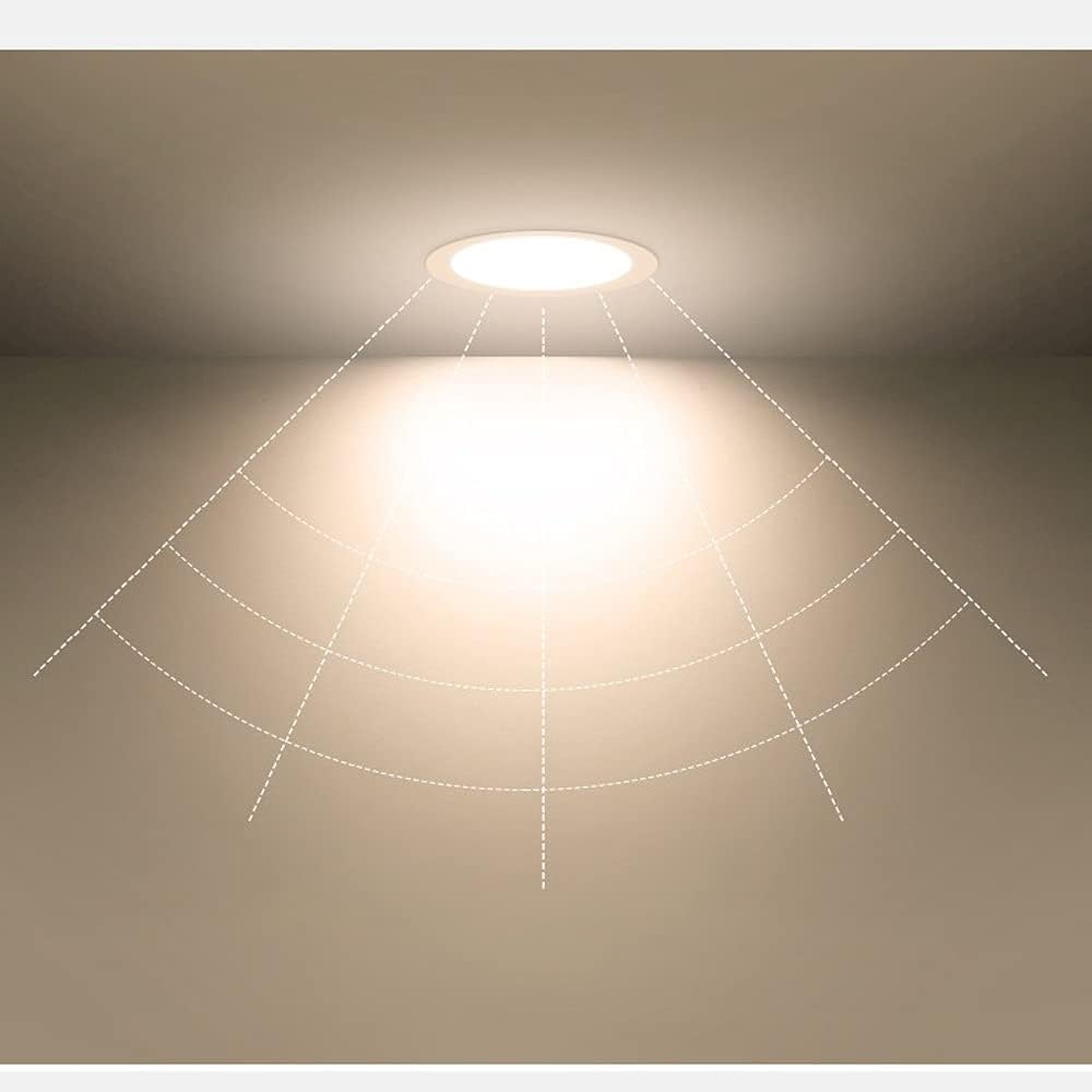 Recessed 3W Led Recessed Ceiling Lights, 50mm Ultra-Thin Spotlights for Ceiling Cut-Out 55-60MM, 3W Downlights, AC220V RA80 240LM Replace 30W Incandescent, Not-Dimmable 2 Pack Integrated