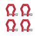 Dilwe RC Car Trailer Buckle, 4 Pcs Metal Tow Shackle Rescue Lock Catch for RC Climbing Crawler Car Accessory Parts