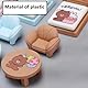 KARLOR Puppenhaus Möbel Set, 7 Stück Puppenmöbel Sofa Bett Nachttisch Schrank Sessel Tisch, Puppenhaus Zubehör Deko 1:12 Puppenhaus Wohnzimmer Schlafzimmer Balkon Miniatur Möbel Dollhouse
