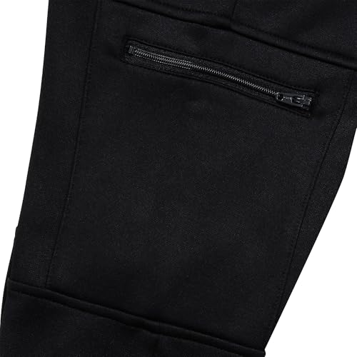 Lands' End Boys Basic Iron Knee Fleece Joggers XXS Black3